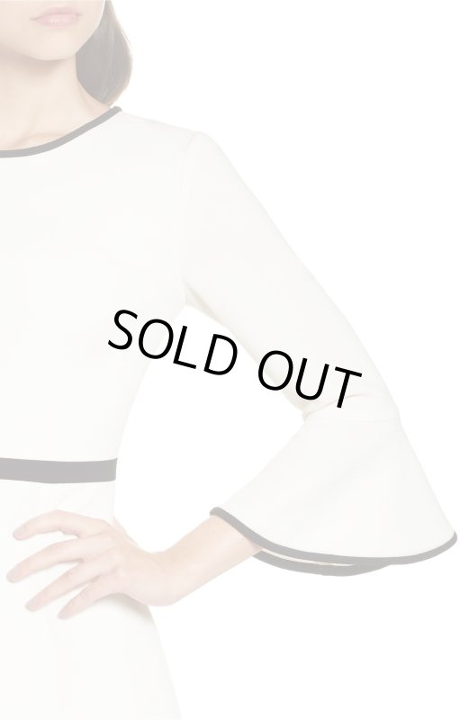 画像3: 1点のみ即発！【Dylan Dreyer着用】Eliza J 　ベルスリーブホワイトドレス (3)