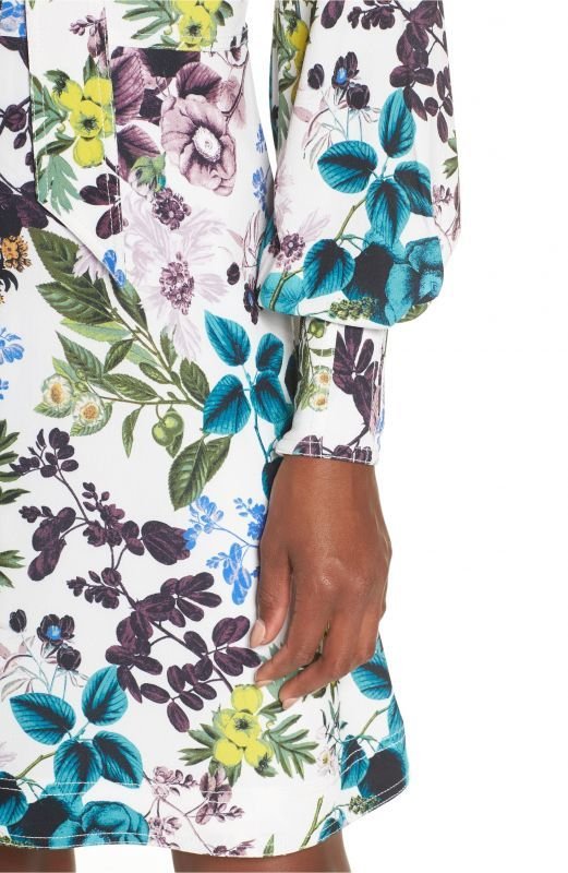 画像3: 【Dylan Dreyer着用】Eliza J 　フローラルタイネックドレス (3)