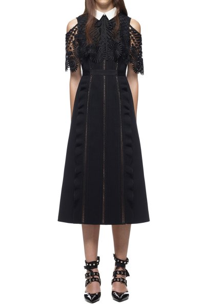 画像2: 期間限定再販売!【橋本環奈さん、パリスヒルトン愛用】Self Portrait セルフポートレイト Hinkley Midi Dress  4403 (2)