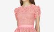 画像3: 【パリスヒルトン愛用】Self Portrait　セルフポートレート　pink tiered lace mini dress (3)