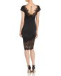 画像2: Tadashi Shoji タダシショージ   パーティードレス　Lace Sheath Dress ブラック (2)