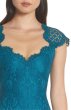 画像4: セール！Tadashi Shoji タダシショージ   Lace Cap Sleeve Gown　Cerulean　ブルー系、グリーン系 (4)