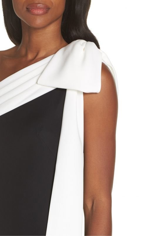 画像4: 限定セール！Tadashi Shoji タダシショージ   Crepe Gown　ブラック  06252 (4)