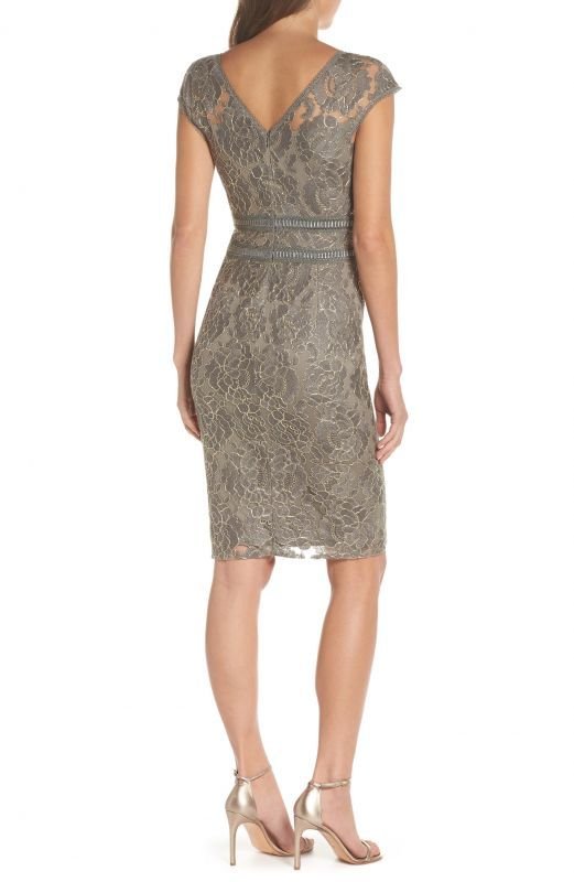 画像2: Tadashi Shoji タダシショージ   　 Lace Sheath Dress (2)