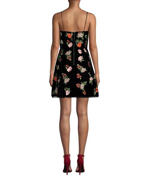 画像2: Alice + Olivia アリスアンドオリビア Launa Embroidered Mini Dress (2)
