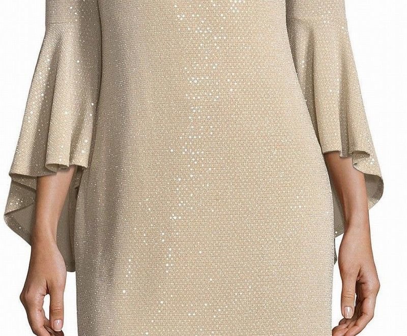 画像3: Eliza J 　スパンコールベルスリーブドレス  09275 (3)