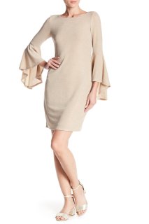 Eliza J オフショルダースパンコールトランペットドレス - インポート 