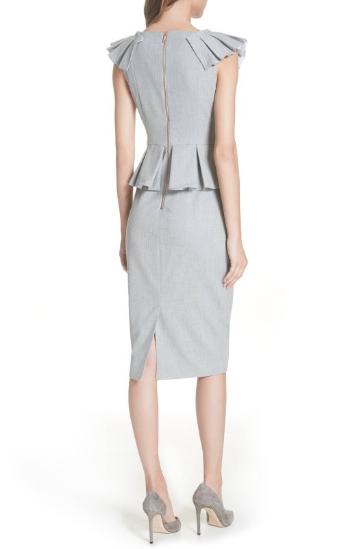 画像2: 再販売【ドラマ使用】Ted Bakerテッドベイカー  Daizid ペプラムドレス  12131 (2)