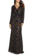 画像2: 期間限定50%オフ！【とよた真帆さん着用】Tadashi Shoji タダシショージ   パーティードレス　Burnout Lace Gown ブラック (2)