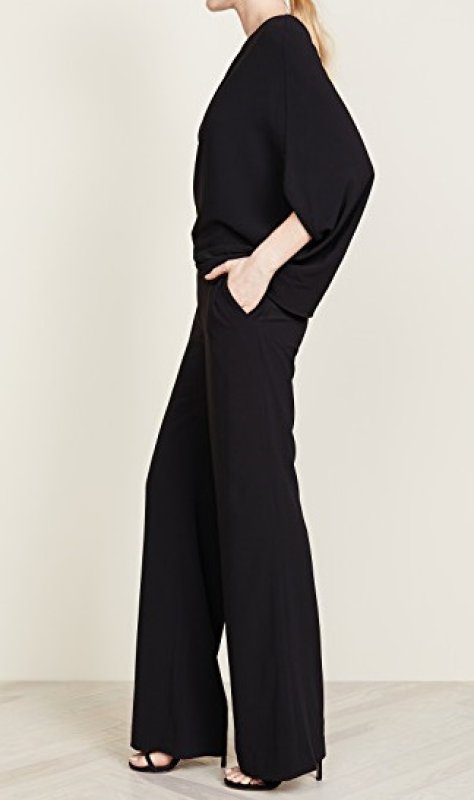 画像3: 【Carrie Inaba 愛用】Halston Heritage　ワンショルダードレープジャンプスーツ　ブラック (3)