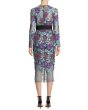 画像2: 【ドラマ使用】Diane von Furstenberg　ダイアンフォンファステンバーグ　V-neck floral-lace dress  (2)