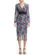 画像1: 【ドラマ使用】Diane von Furstenberg　ダイアンフォンファステンバーグ　V-neck floral-lace dress  (1)