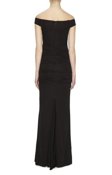 画像2: Nicole Miller ニコルミラー  Off Shoulder Gown   ブラック (2)