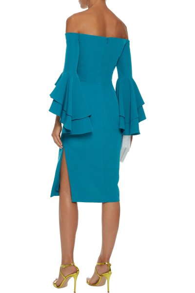 画像2: 【ドラマ使用】Milly ミリー Selena Dress TEAL (2)