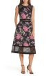 画像1: Tadashi Shoji タダシショージ   Sleeveless Floral Print Midi Dress　ピンク系  82601 (1)