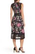 画像2: Tadashi Shoji タダシショージ   Sleeveless Floral Print Midi Dress　ピンク系  82601 (2)