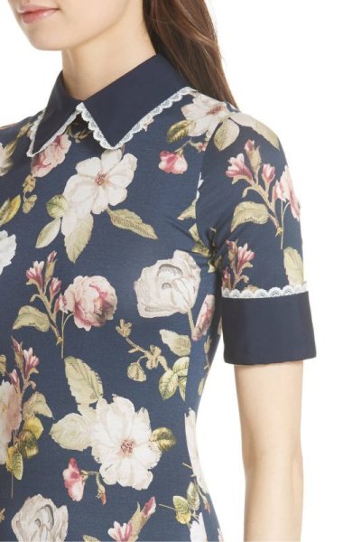 画像4: セール!【パリスヒルトン愛用、ドラマ使用、STEADY掲載】Alice + Olivia アリスアンドオリビア  Delora FITTED COLLARED DRESS  (4)