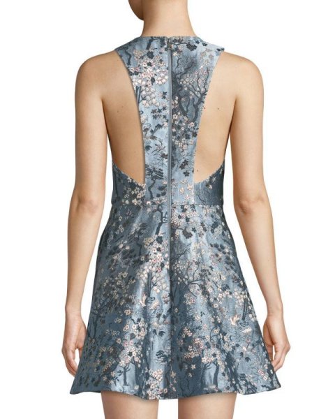 画像2: 【ドラマ使用】Alice + Olivia アリスアンドオリビア   Tennie V Neck Party Dress (2)
