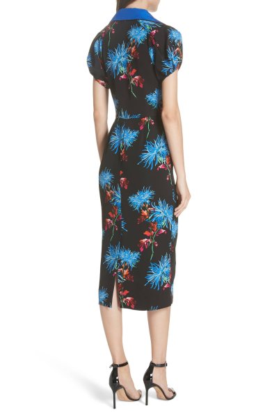 画像2: 【ドラマ多数使用】Diane von Furstenberg ダイアンフォンファステンバーグ Elly Floral Dress (2)