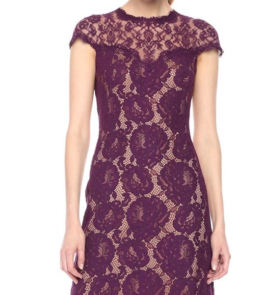 画像3: Tadashi Shoji タダシショージ Floral-Lace Gown Dress  (3)