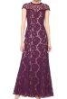 画像1: Tadashi Shoji　タダシショージ　Floral-Lace Gown Dress  (1)