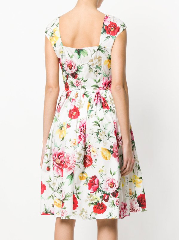 画像3: Dolce & Gabbana ドルチェ＆ガッバーナ　ローズ柄 Poplin Dress (3)