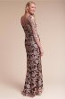 画像2: Tadashi Shoji タダシショージ　Metallic Sequined Lace Sleeve Gown　アンティークピンク (2)