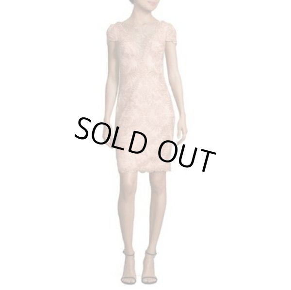画像4: 【ドラマ使用】Tadashi Shoji タダシショージ Lace Sheath Dress  Powder ピンク系 (4)