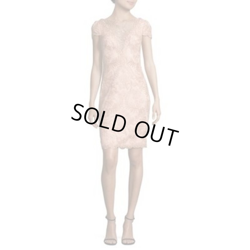 画像4: 【ドラマ使用】Tadashi Shoji タダシショージ　Lace Sheath Dress  Powder　ピンク系 (4)