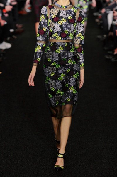 画像1: 【ローズバーンご愛用】Erdem アーデム　Phyllis embroidered organza dress (1)