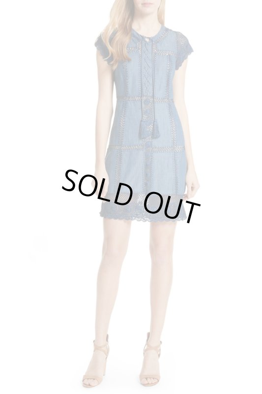 画像1: 【ドラマ使用】Alice + Olivia アリスアンドオリビア　 Tona パッチワークドレス (1)