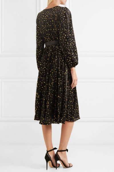 画像2: 【ドラマ使用】Diane von Furstenberg ダイアンフォンファステンバーグ Metallic Flocked Dress (2)