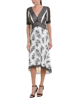 Tadashi Shoji タダシショージ Nisa Lace Midi Dress ホワイト系