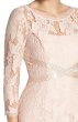 画像2: Adrianna Papell　アドリアナパペル パーティードレス　　Illusion Yoke Lace Gown blush (2)