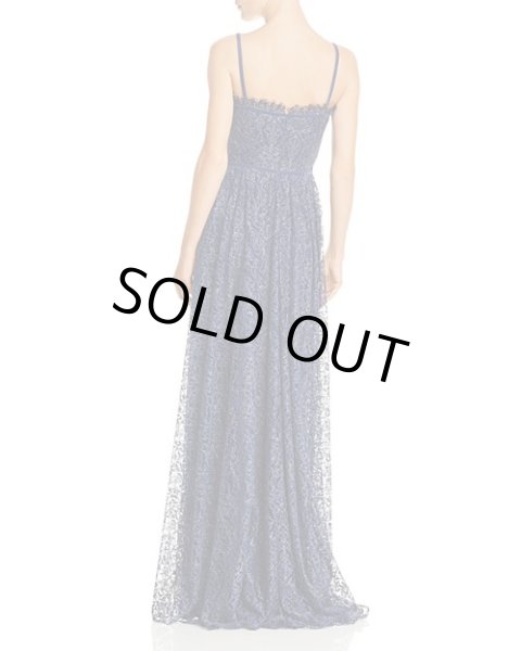 画像3: 期間限定セール!【池田エライザさん着用】Tadashi Shoji タダシショージ   パーティードレス Metallic Floral Lace Gown ブルー系 (3)