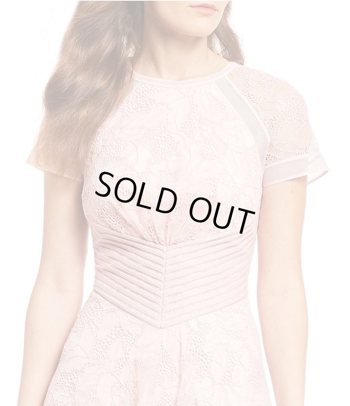 画像3: Tadashi Shoji タダシショージ レースAラインドレス  ピンク系 (3)