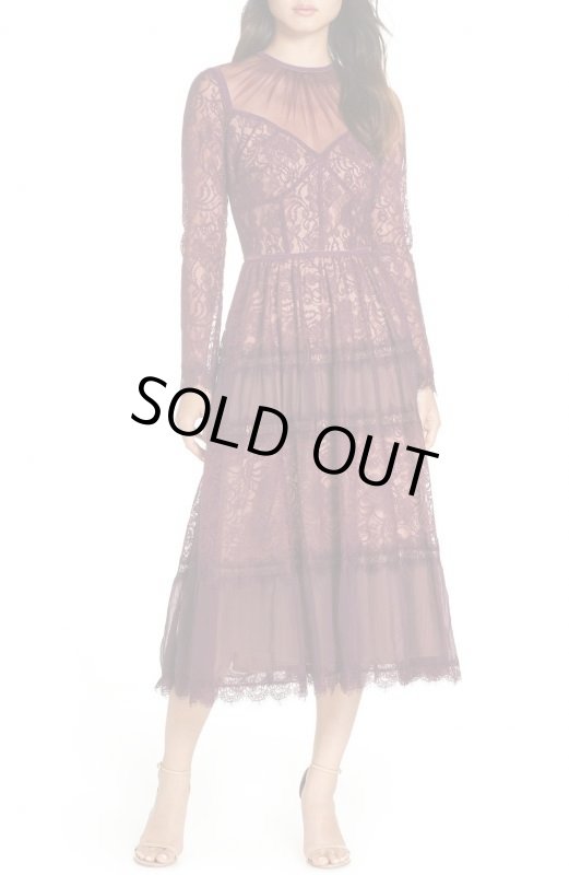 画像1: Tadashi Shoji タダシショージ   Embroidered Lace Dress  (1)