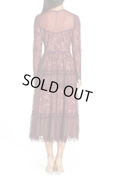 画像2: Tadashi Shoji タダシショージ   Embroidered Lace Dress  (2)