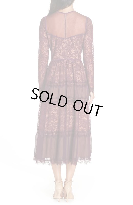 画像2: Tadashi Shoji タダシショージ   Embroidered Lace Dress  (2)