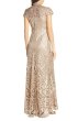 画像2: Tadashi Shoji   Embellished Mesh Evening Dress   Ginseng ベージュ系 (2)