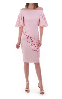 TED BAKER　テッドベイカー　淡いピンクのノースリーブ　ロングドレス 70726f647563742f32303139303332