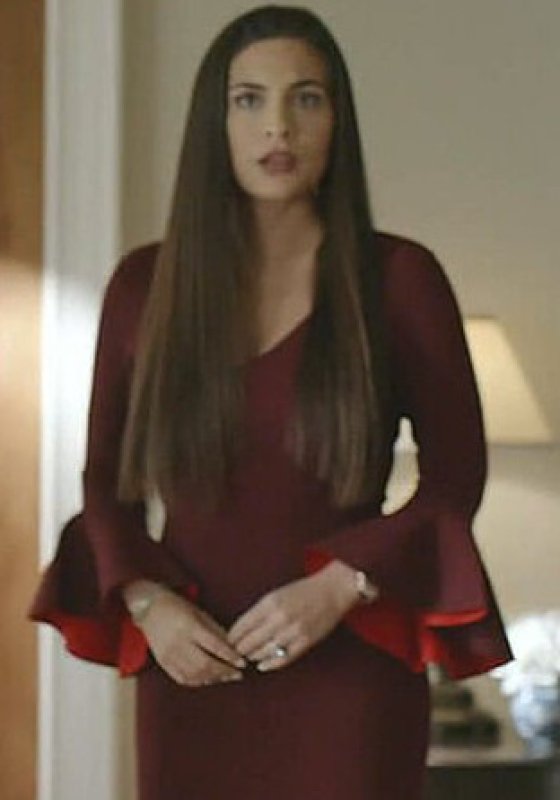 画像4: 【ドラマ使用】Milly ミリー　コントラストニットマーメイドドレス  ブラック (4)