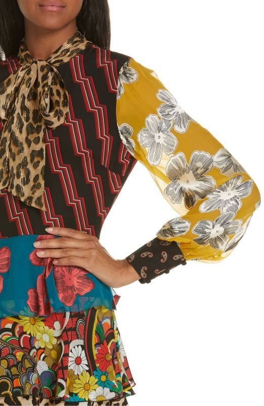 画像3: 【ブラックピンク、大石絵里さん着用、ドラマ使用】Alice + Olivia アリスアンドオリビア　Dasha Ruffle Tiered Dress  40801 (3)