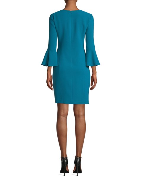 画像2: 【Carrie Inaba 着用】Elie Tahari エリータハリ Natanya Crepe Sheath Dress (2)