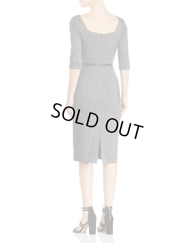 画像2: 【ドラマ使用】Black Halo ７分袖Jackie O Dress  ツイード (2)