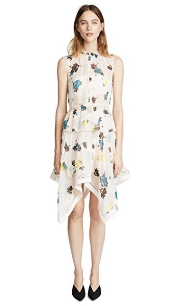 画像3: 【Carissa Loethen Culiner着用】Self Portrait セルフポートレート Graphic Floral Print Asymmetric Hem Dress  (3)