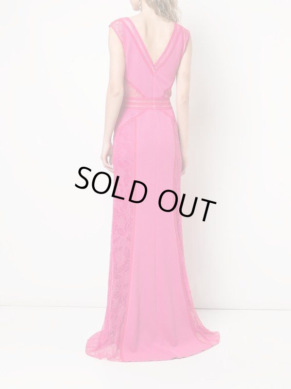 画像2: セール！【橋本マナミさん、SHELLYさん着用】Tadashi Shoji タダシショージ　Caster Jacquard Gown　ピンク系 (2)
