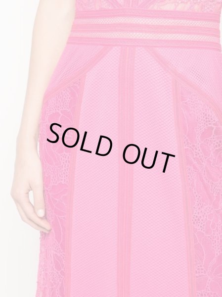 画像3: セール!【橋本マナミさん、SHELLYさん着用】Tadashi Shoji タダシショージ Caster Jacquard Gown ピンク系 (3)