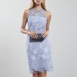 画像1: 【ドラマ使用】Reiss  Meghan 花柄レースドレス　シルバー系 (1)