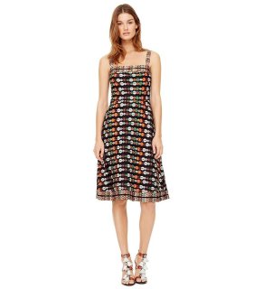 関税・送料込み【Tory Burch】フレア 花柄ワンピース 花柄 Tory Burch(トリーバーチ) ワンピース・オールインワン